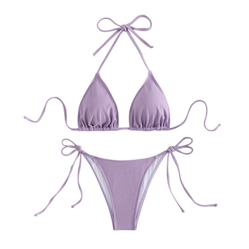 Damen Triangel-Bikini mit verstellbaren Trägern und SeitenbindShopnoryändern