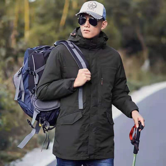 Damen leichter wasserabweisender Parka mit Kapuze und funktionalen Taschen Shop Nory