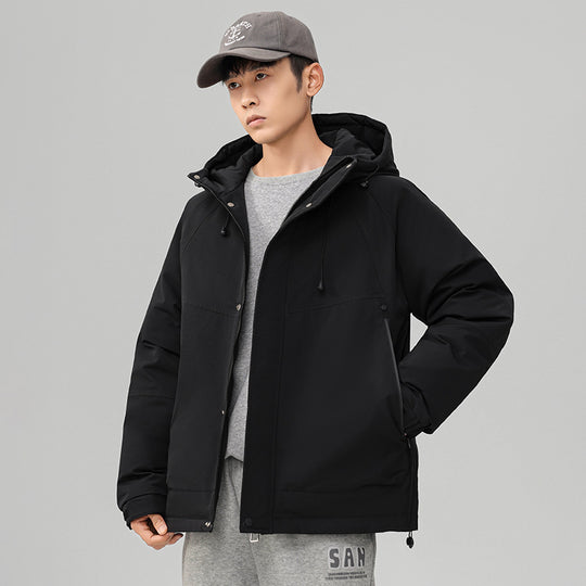 Herren Technische Winterjacke mit verstellbarem Kapuzenkragen Shop Nory