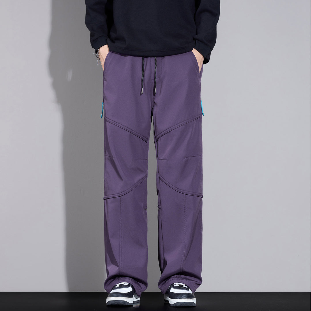 Herren Locker sitzende Cargo-Hose mit Tunnelzug, Knie-Panels und Multifachtaschen Shop Nory