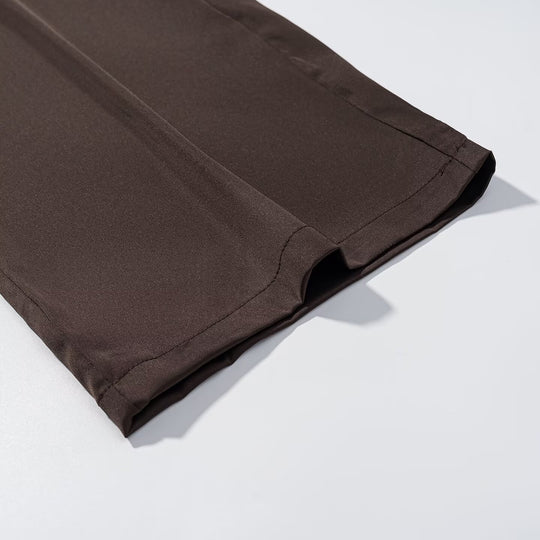 Damen Weite Palazzohose mit elastischem Bund und fließender Satin‑Optik Shop Nory