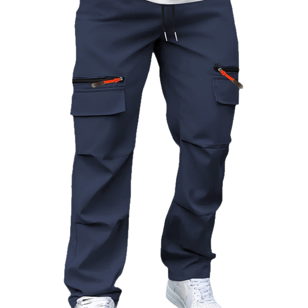 Herren Technische Cargo-Jogginghose mit Reißverschlusstaschen, Klappfächern & Tunnelzugbund Shop Nory