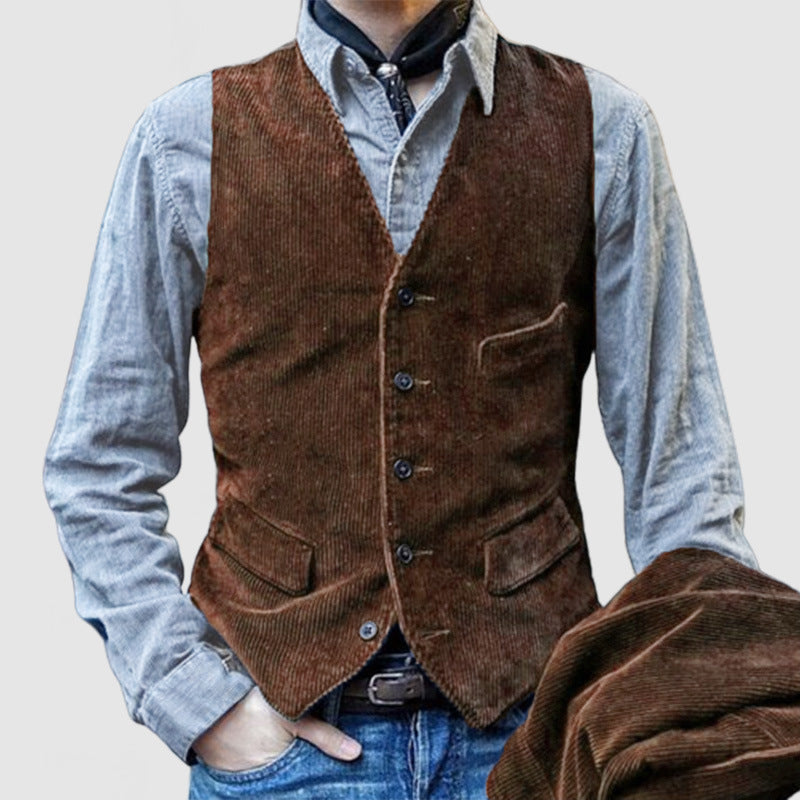 Herren Cordweste mit elegantem Schnitt