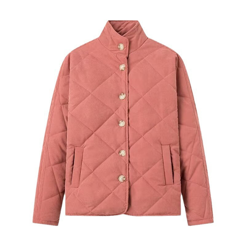 Damen Gepolsterte Steppjacke mit Stehkragen und Oversize-Schnitt Shop Nory
