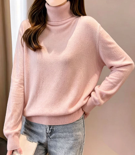 Damen Rollkragenpullover mit überschnittener Passform und gerippten Bündchen Shop Nory