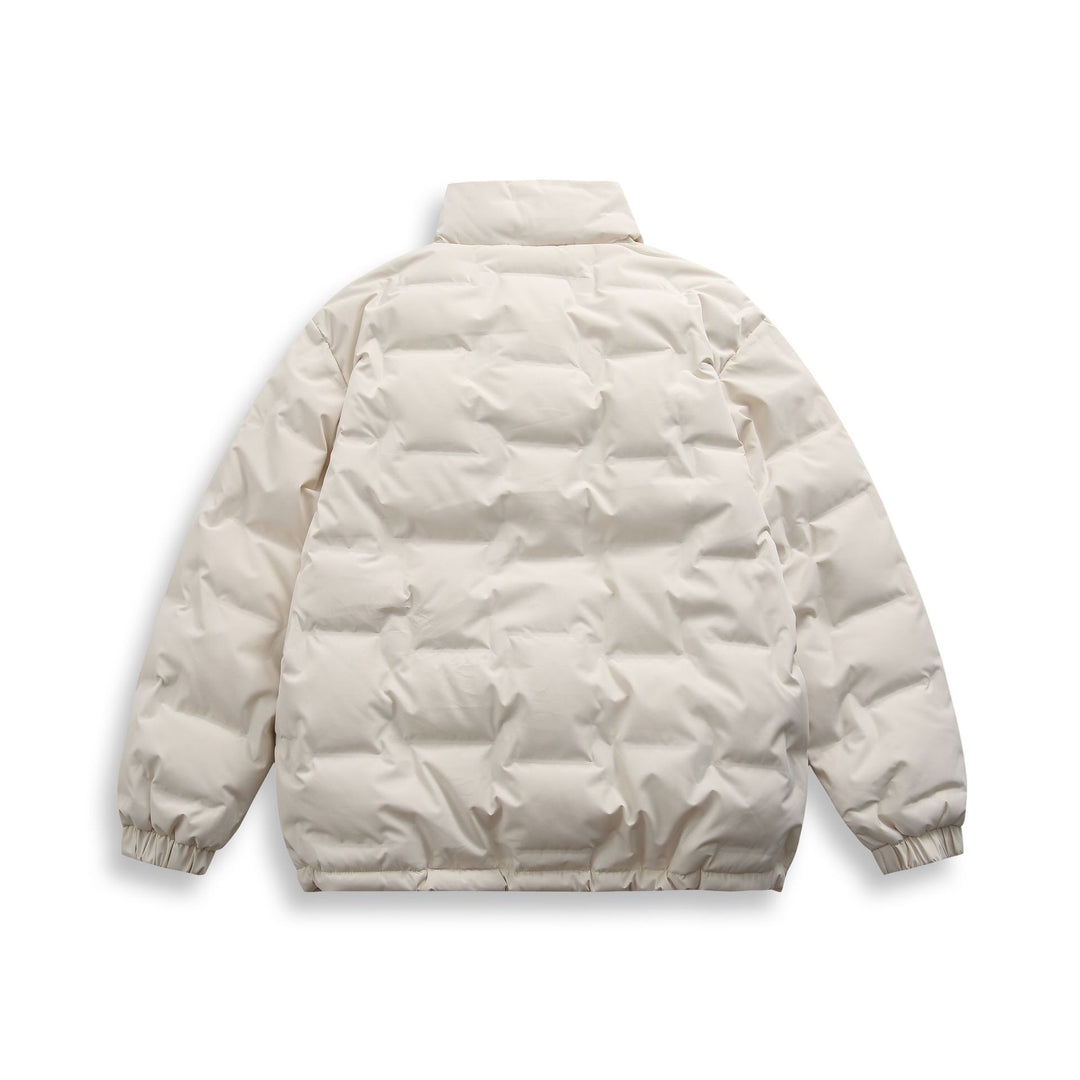 Unisex Kurz geschnittene minimalistische Thermo‑Pufferjacke mit hohem Stehkragen Shop Nory