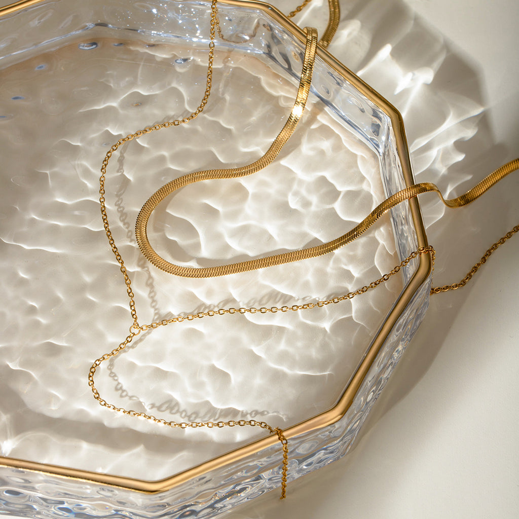 Damen Halskette mit hypoallergenem Edelstahl und zeitlosem Kettendesign Shop Nory