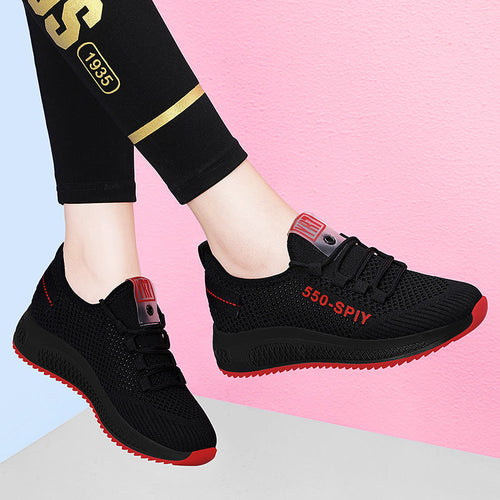 Damen Atmungsaktive und flexible Laufschuhe mit dämpfender Sohle