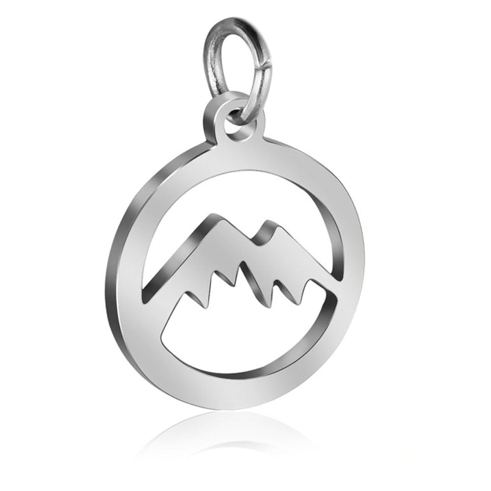Damen Anhänger mit Bergmotiv aus hochwertigem Edelstahl Shop Nory