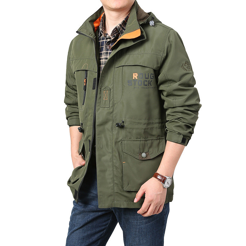 Herren Multifunktionale Wetterjacke mit praktischen Taschen Shop Nory