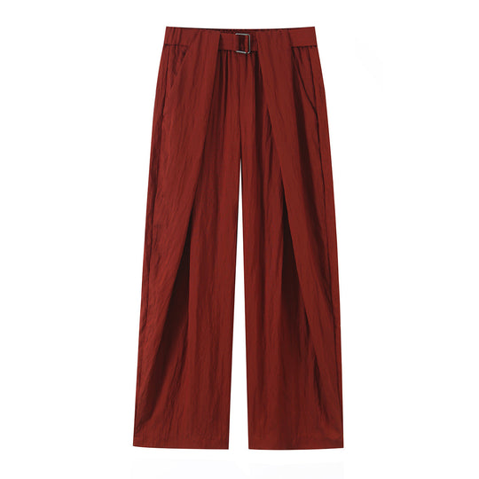 Damen Palazzo-Hose mit Wickelvorderteil und Taillengürtel Shop Nory