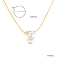 Damen Halskette mit herzförmigem Kristallanhänger und eleganter Kettengestaltung Shop Nory