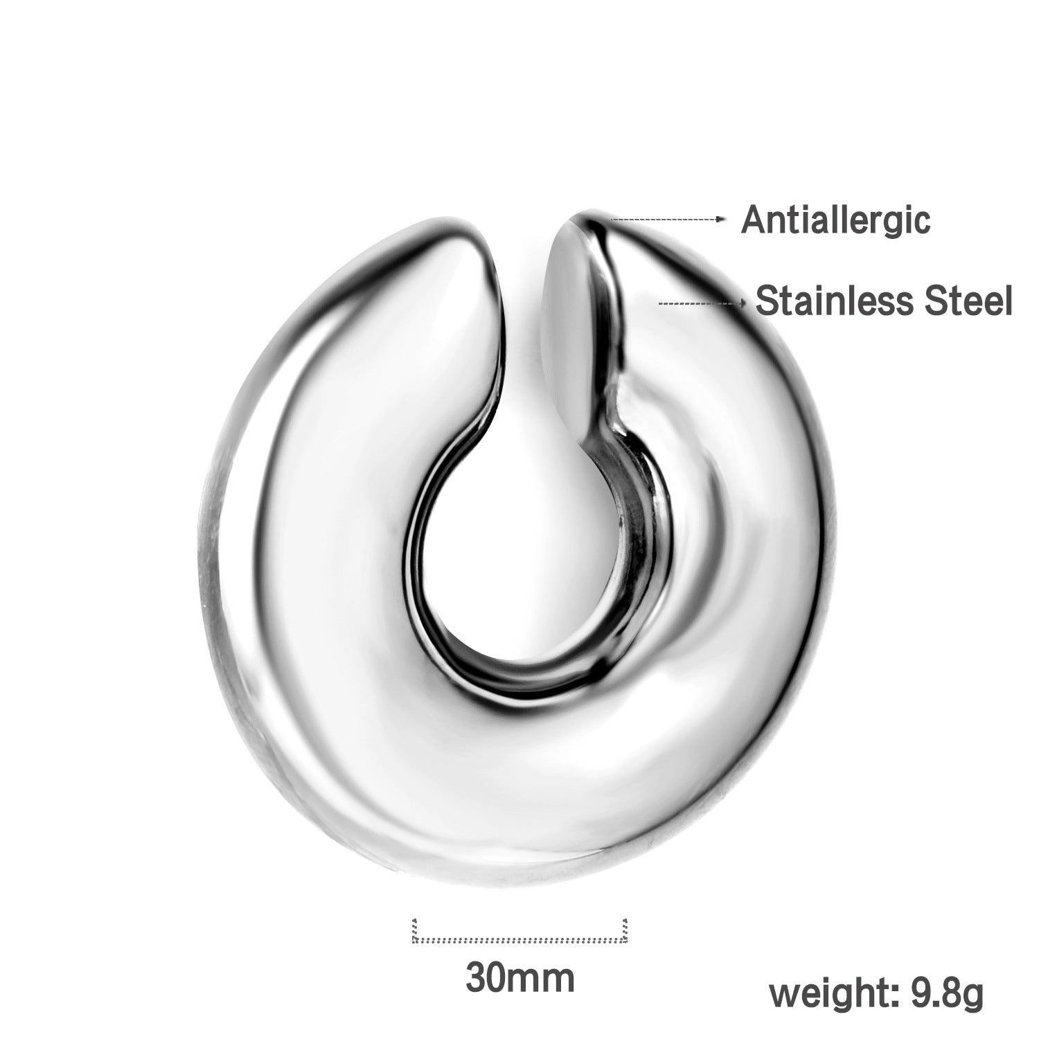 Damen modische und glänzende Ohrstecker aus hochwertigem Edelstahl Shop Nory