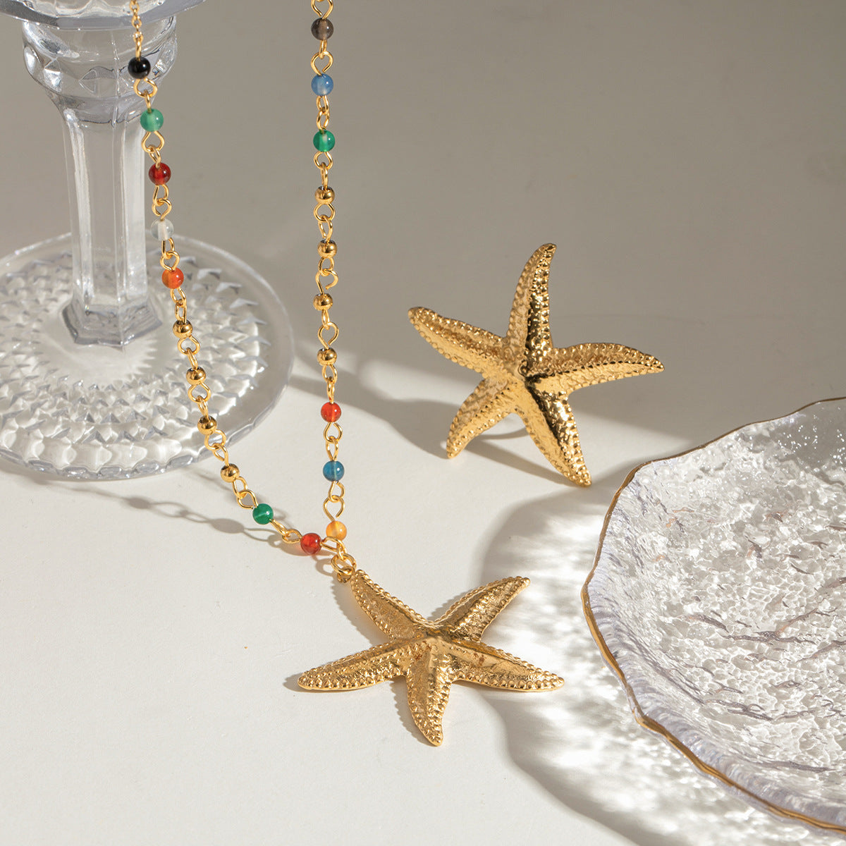 Damen Offener Ring im eleganten Seestern-Design Shop Nory