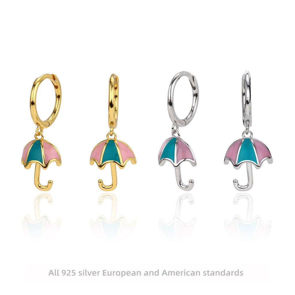 Damen Ohrhänger im stilvollen Regenschirm-Design aus 925 Sterling Silber Shop Nory