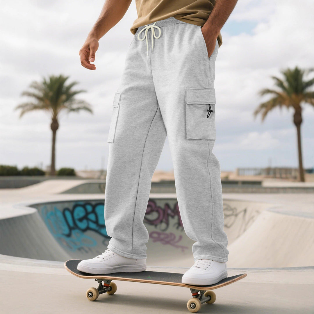 Herren Sportliche Cargo-Hose mit praktischen Taschen und elastischem Bund