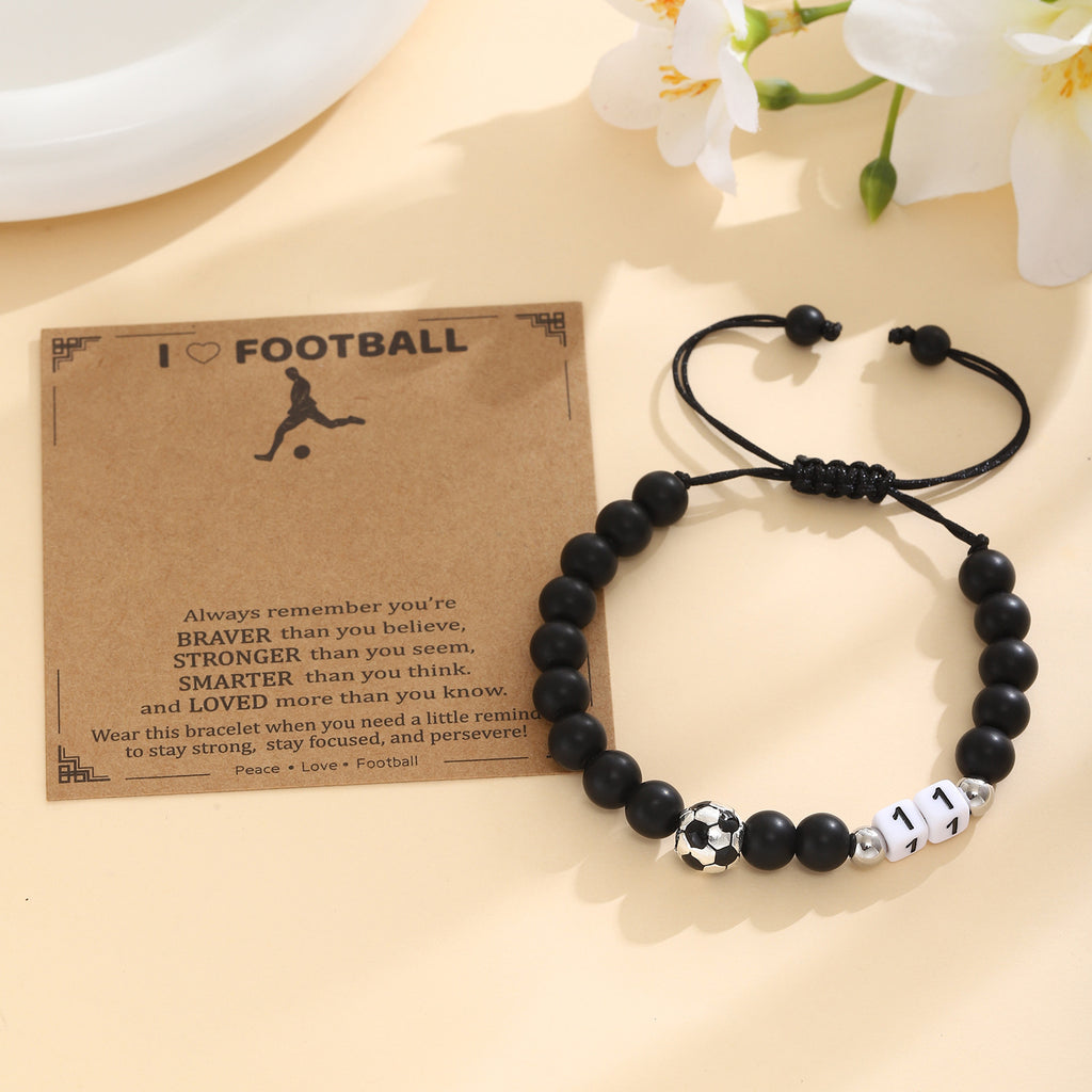 Damen Motivationsarmband mit Fußballdesign Shop Nory