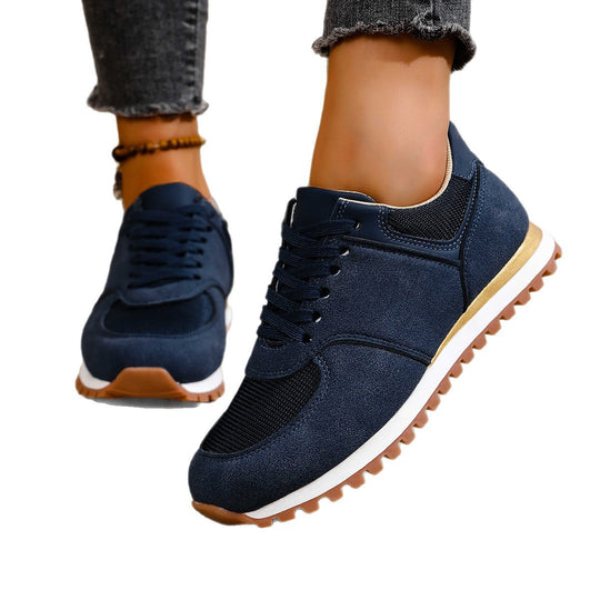 Damen leichte Retro-Lauf- und Freizeitsneaker mit gepolstertem Komfortfußbett und griffiger Profilsohle Shop Nory