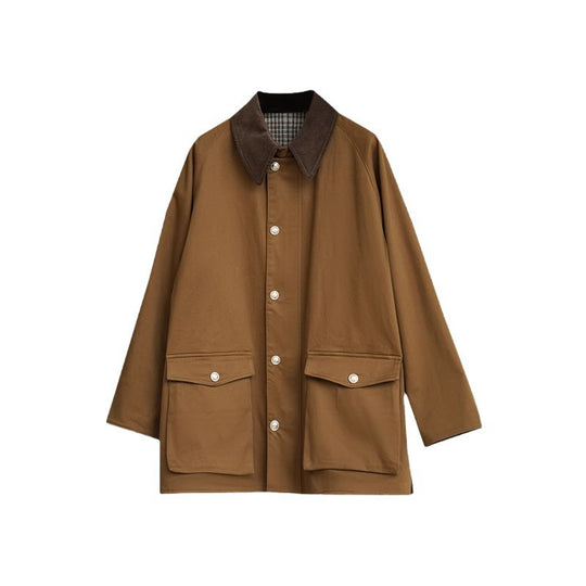 Damen Stilvolle Übergangsjacke mit praktischem Kragen und großen Taschen Shop Nory