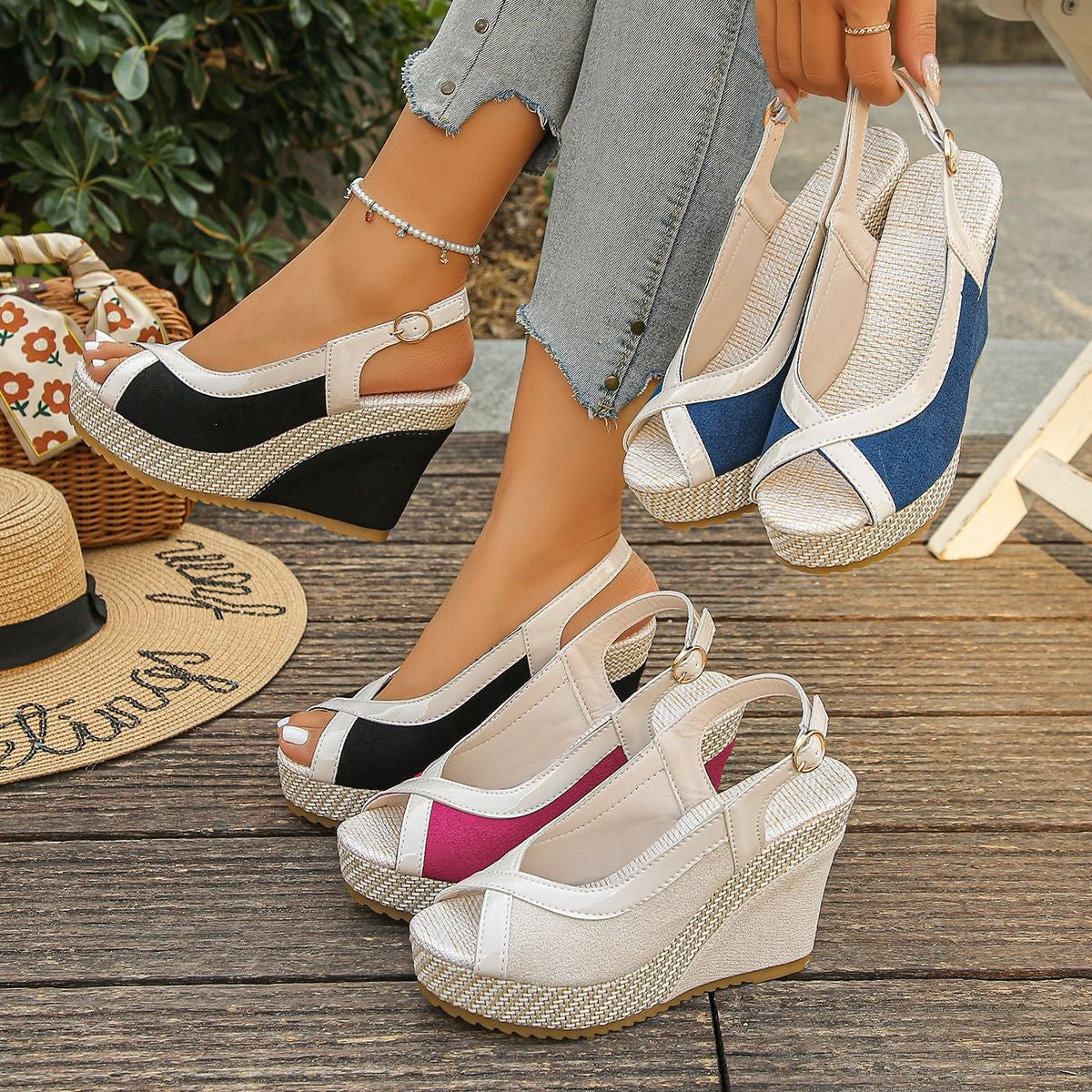 Damen Wedge Sandalen