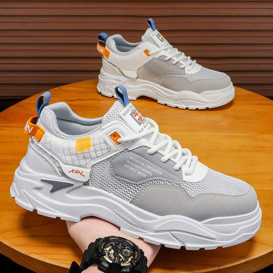 Herren Chunky-Sneaker mit atmungsaktivem Mesh, gepolsterter Plateausohle und technischer Komfortdämpfung Shopy Nory