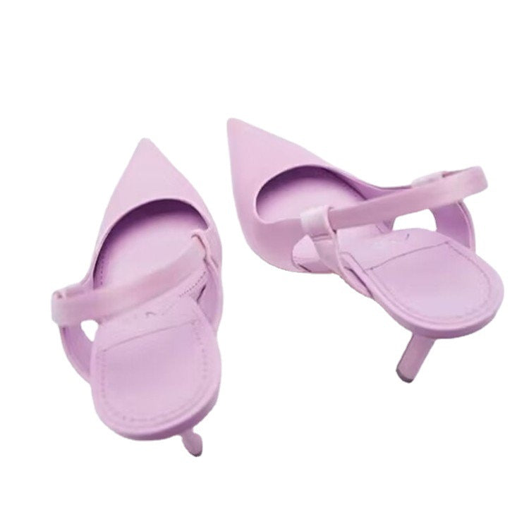 Damen Slingback-Pumps mit elegantem Spitzen-Design und modischem Riemensystem