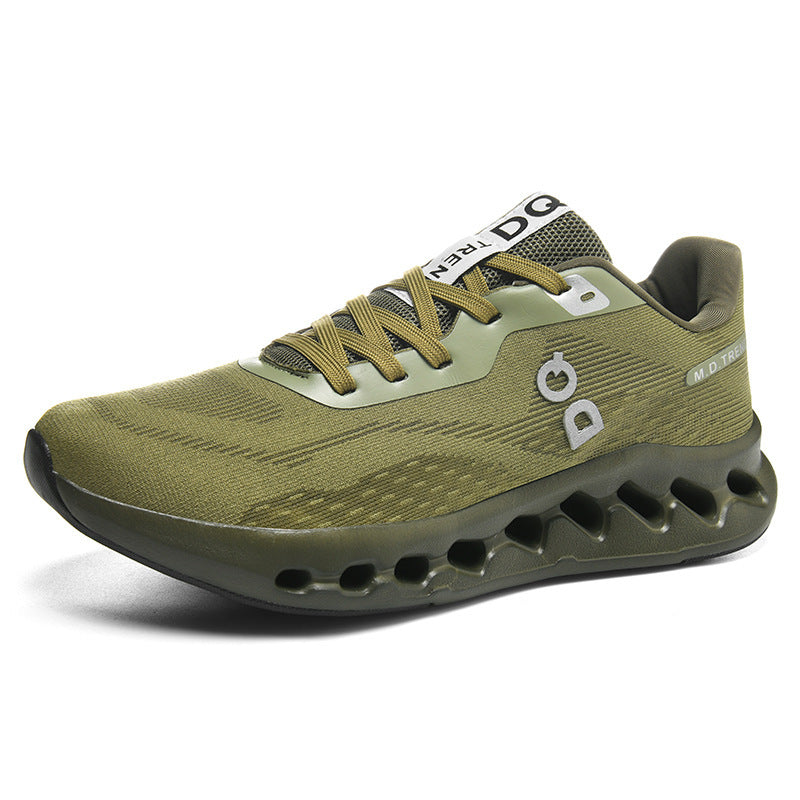 Herren Trailinspirierter Komfort-Sneaker mit ventilierter Hohlkammer-Dämpfung und nahtlosem Strickoberteil Shopy Nory