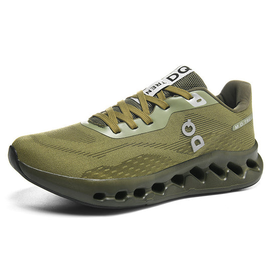 Herren Trailinspirierter Komfort-Sneaker mit ventilierter Hohlkammer-Dämpfung und nahtlosem Strickoberteil Shopy Nory