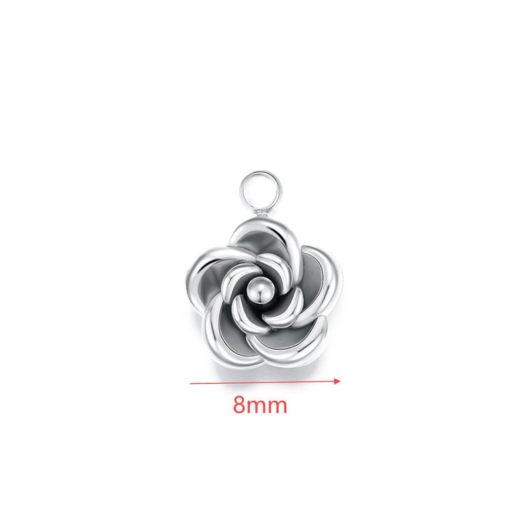 Damen Anhänger in Blumenform aus hochwertigem Metall Shop Nory