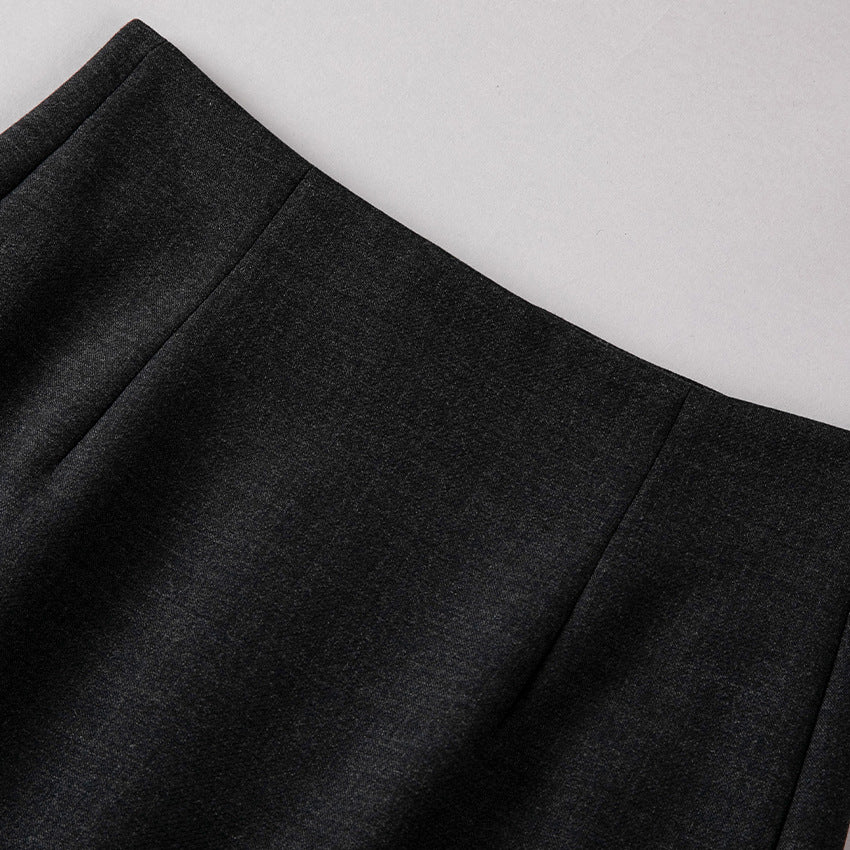 Damen Maxirock aus Feinstrick mit geradem Fall und hoher Taille Shop Nory