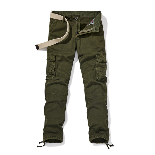 Herren Cargohhose mit verstärkten Knien, Tunnelzug-Beinabschlüssen und integriertem Gürtel Shop Nory