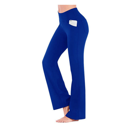 Damen Yoga-Hose mit hohem Bund und flared Schnitt