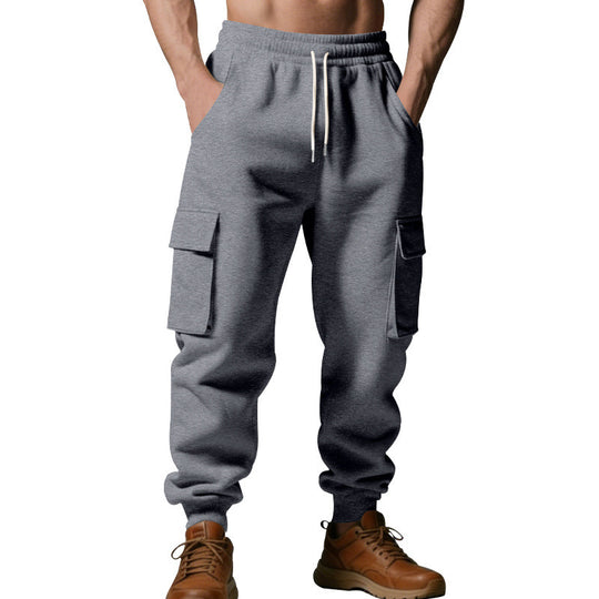 Herren Utility-Jogger mit Cargo-Taschen, Kordelzug und gerippten Bündchen Shop Nory