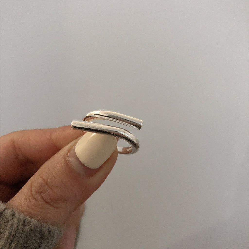 Damenring mit modernem geschwungenem Design Shop Nory
