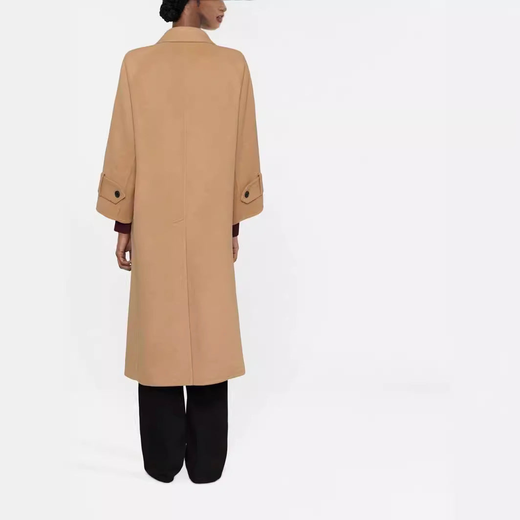 Damen Maxilanger Wollmix-Mantel mit überlangen, kastigen Ärmeln Shop Nory