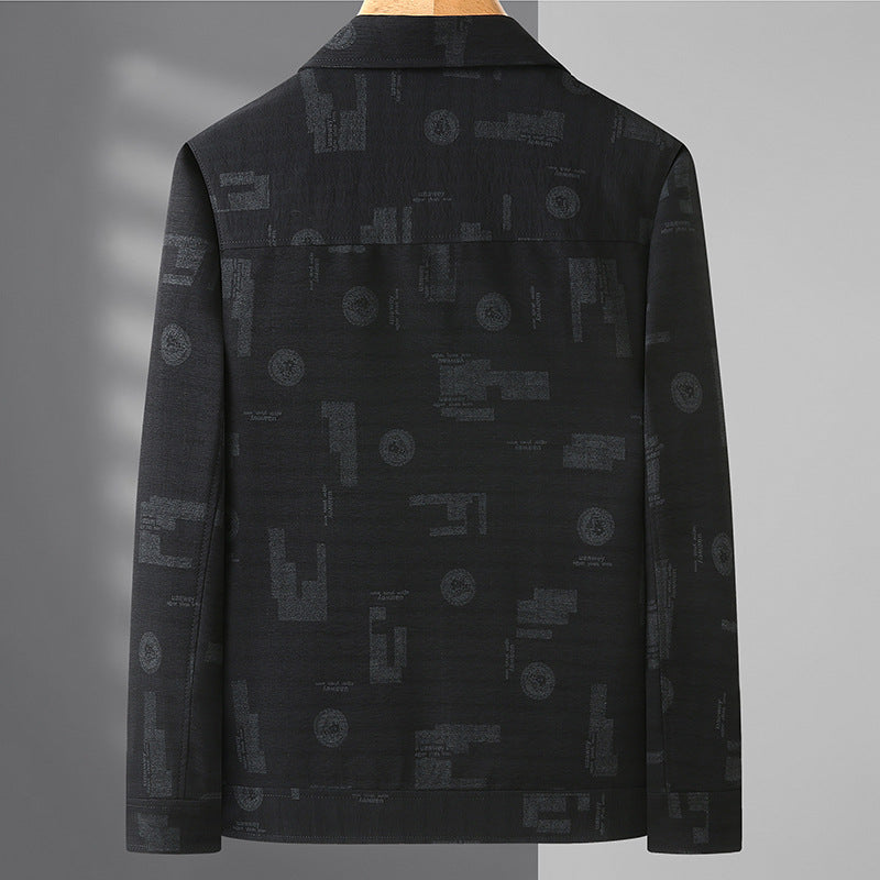 Herren Leichte Hemdjacke mit strukturierter Druckoptik und aufgesetzten Brusttaschen Shop Nory