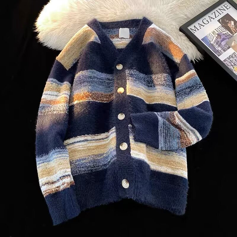 Damen Kuschelige Strickjacke mit Knöpfen Shop Nory