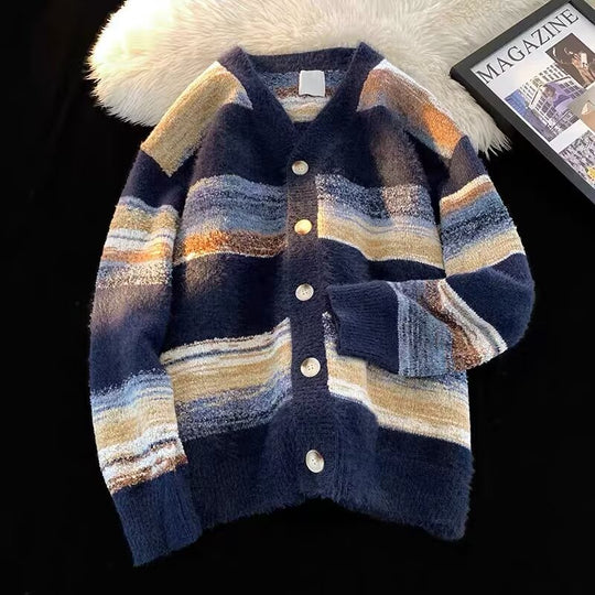 Damen Kuschelige Strickjacke mit Knöpfen Shop Nory