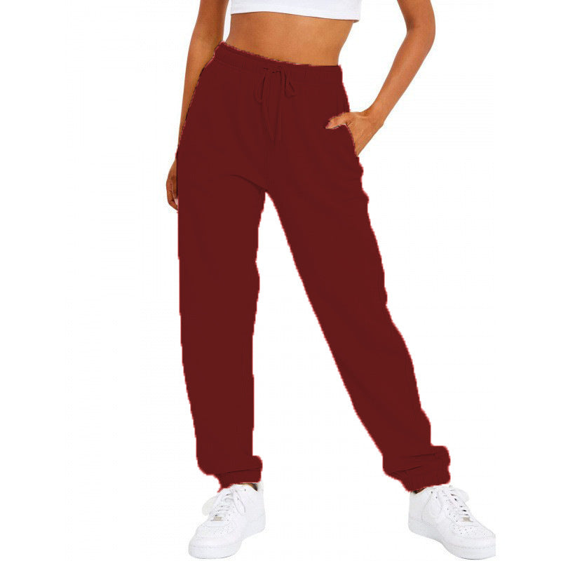 Damen nan locker sitzende Jogginghose mit hohem Komfortbund, verstellbarem Kordelzug und tiefen Seitentaschen Shop Nory