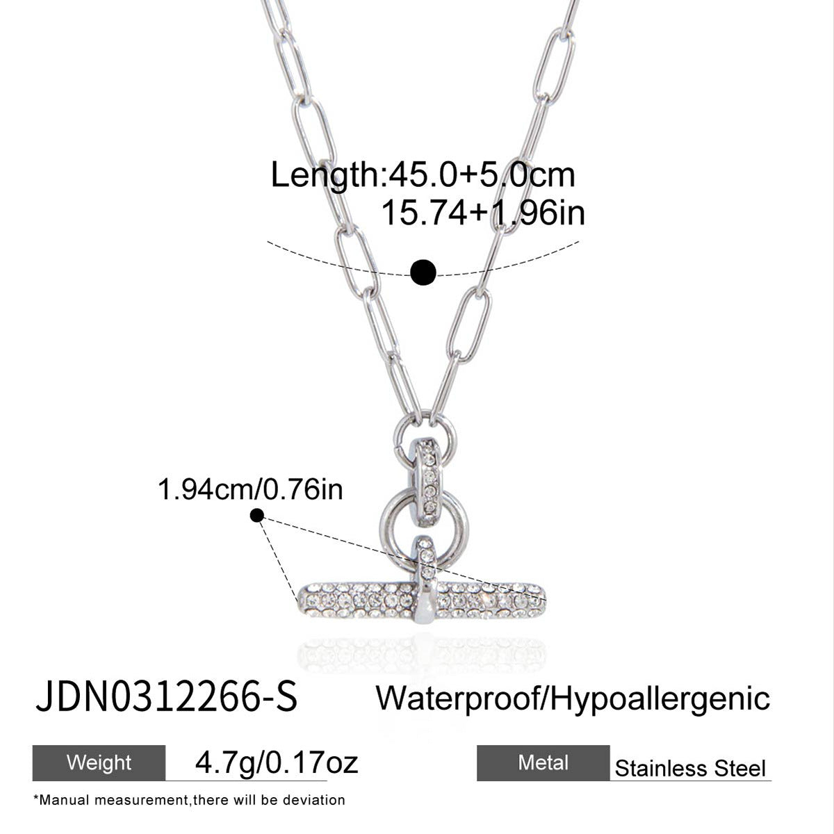 Damen Halskette mit elegantem Anhänger und wasserfestem Design Shop Nory