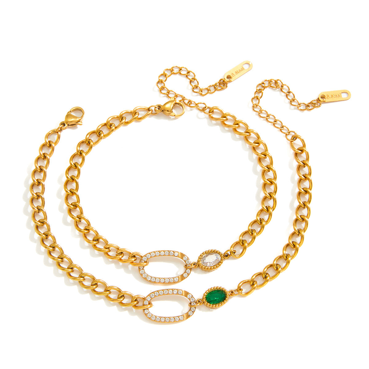 Damen Armreif mit gravierten Herzmotiven und hypoallergener Edelstahlverarbeitung Shop Nory