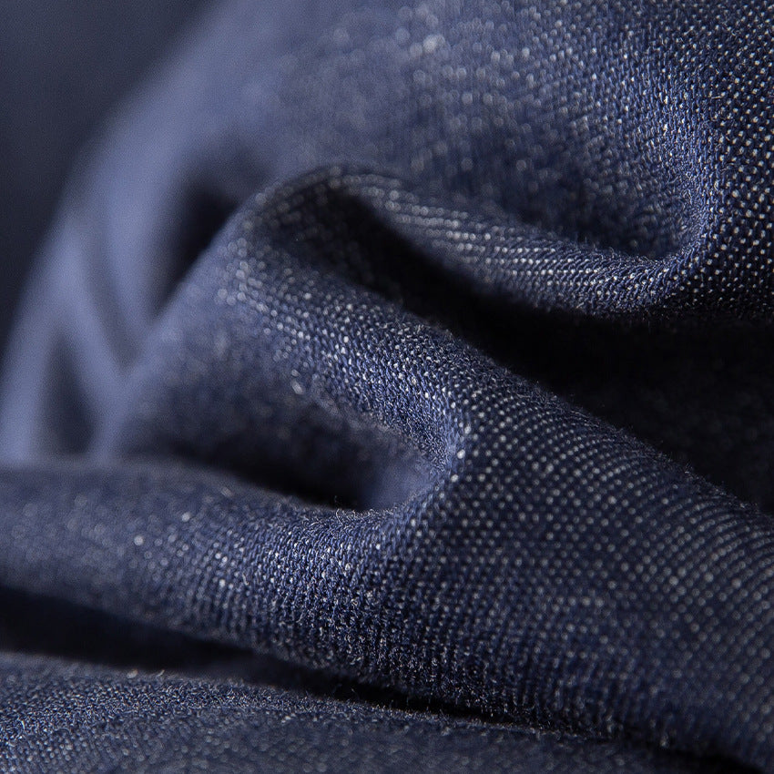 Damen Ärmellose leicht taillierte Weste aus Leinen-Denim mit Knopfleiste und aufgesetzten Taschen Shop Nory