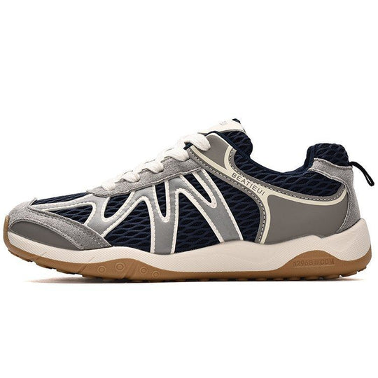 Damen Atmungsaktive Retro-Running-Sneaker mit Mesh-Obermaterial und Gumsohle Shop Nory
