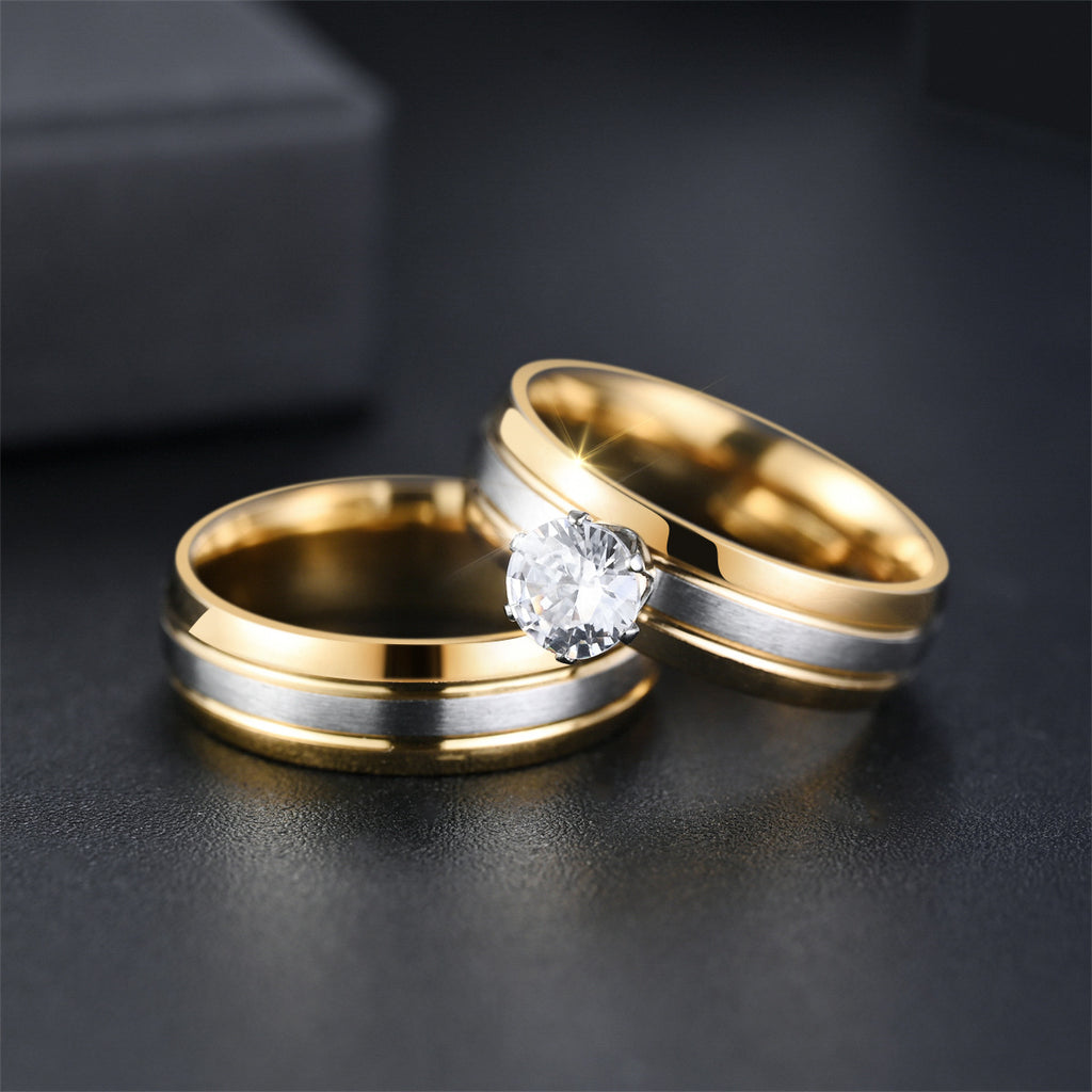 Herren Ring mit elegantem Zirkonia-Besatz und modernem Design Shop Nory