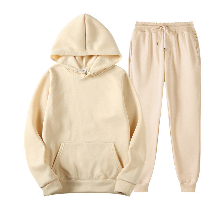 Unisex nan gemütliches Hoodie-Jogginganzug-Set mit Kängurutasche, elastischem Tunnelzugbund und gerippten Bündchen Shop Nory