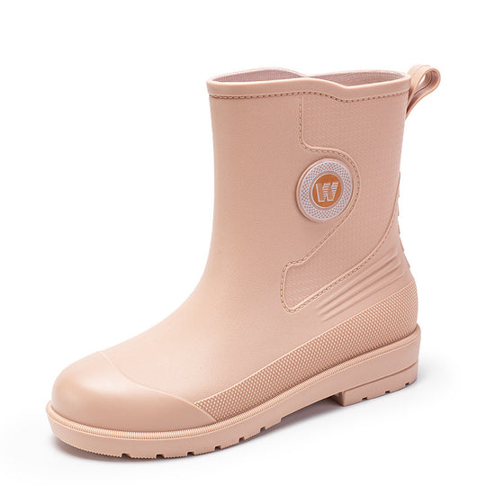Herren Robuste kurze Regen-AnklShop Noryoots aus Vollgummi mit verstärkter Zehenkappe Shop Nory