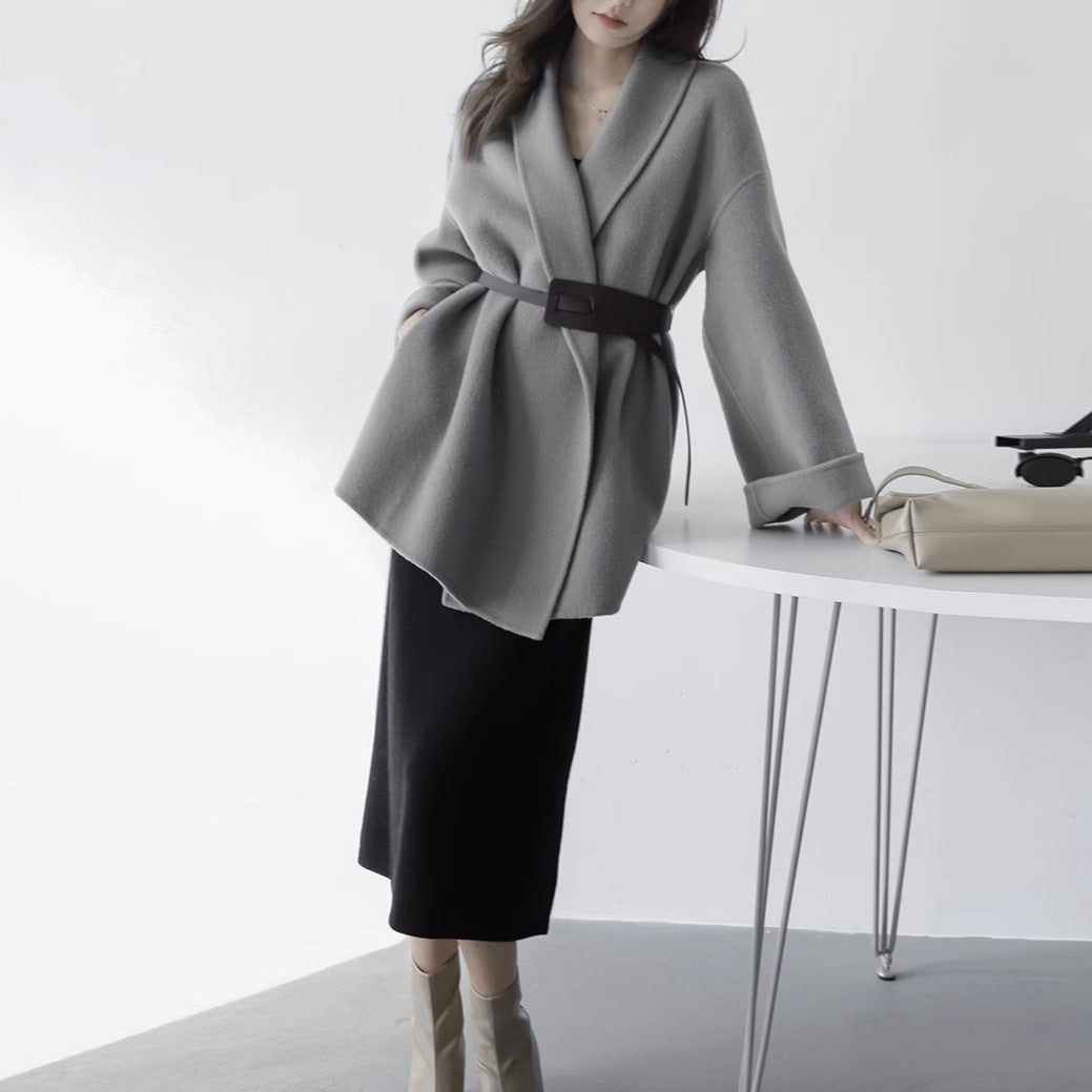 Damen Schicke und elegante Wickeljacke Shop Nory