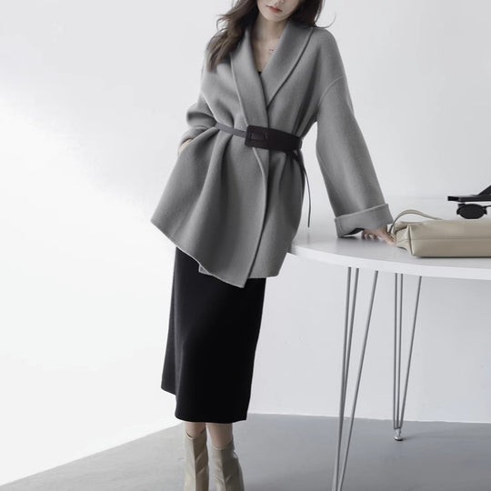 Damen Schicke und elegante Wickeljacke Shop Nory