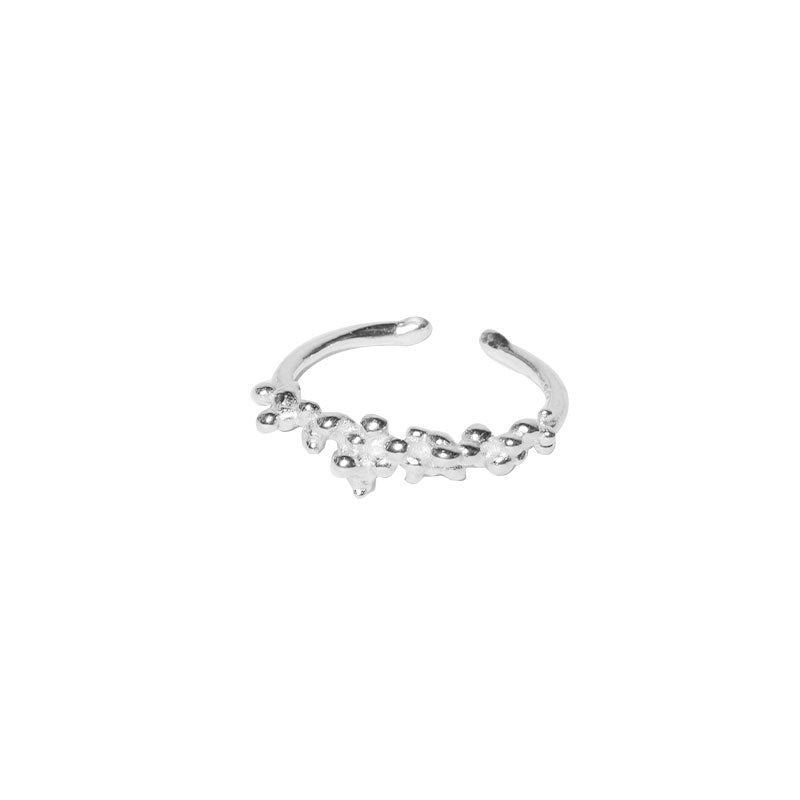 Damen Offener Ring mit kunstvollem Wellenmuster Shop Nory