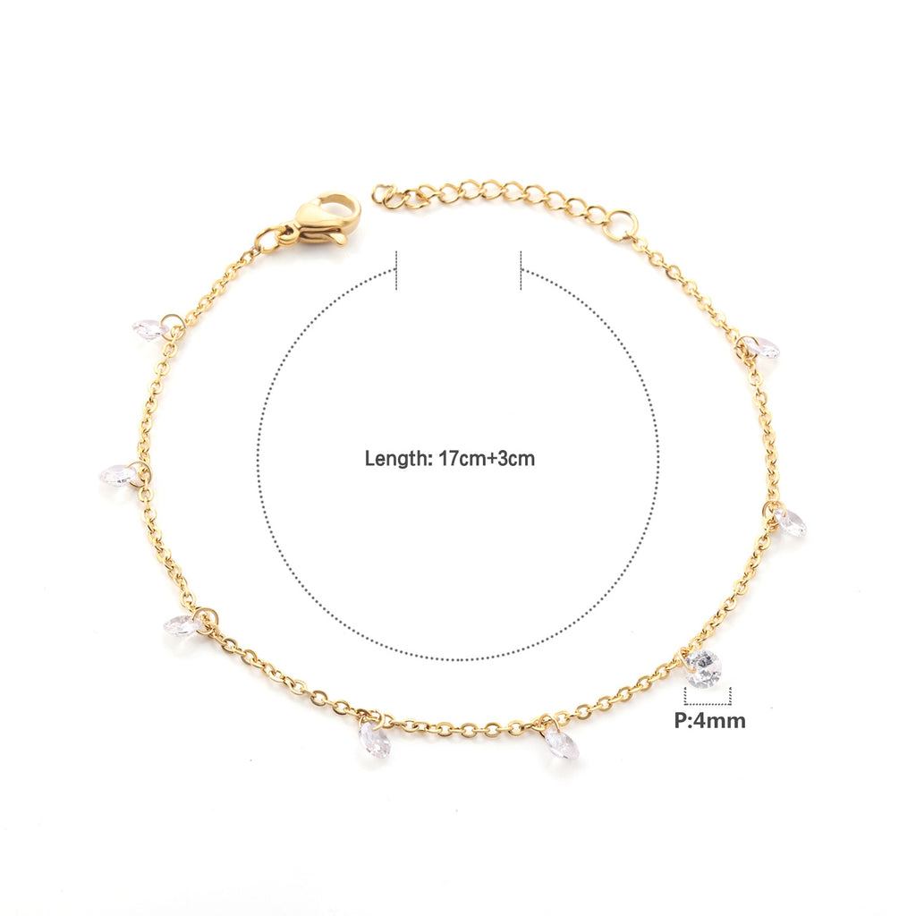 Damen Armband mit farbenfrohen Perlen und hochwertiger Edelstahl-Kette Shop Nory